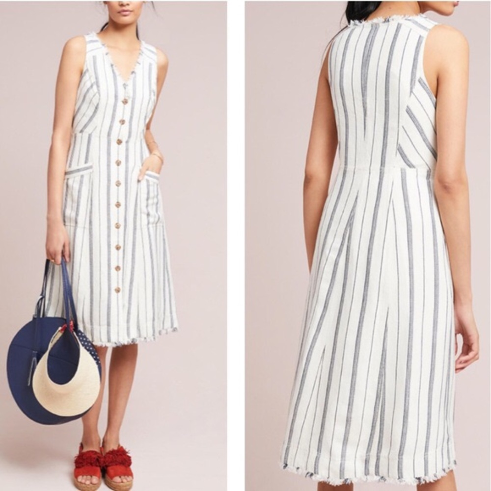 Maeve Anthropologie Striped Vintage Dress